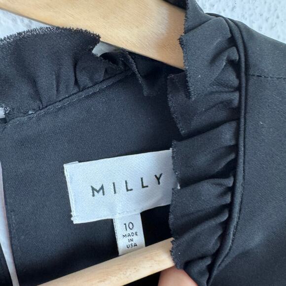 Milly Silk Bell Sleeve Mini Dress - Picture 3 of 6